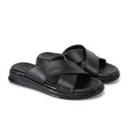 Sandales Croisées Confort Homme - Noir