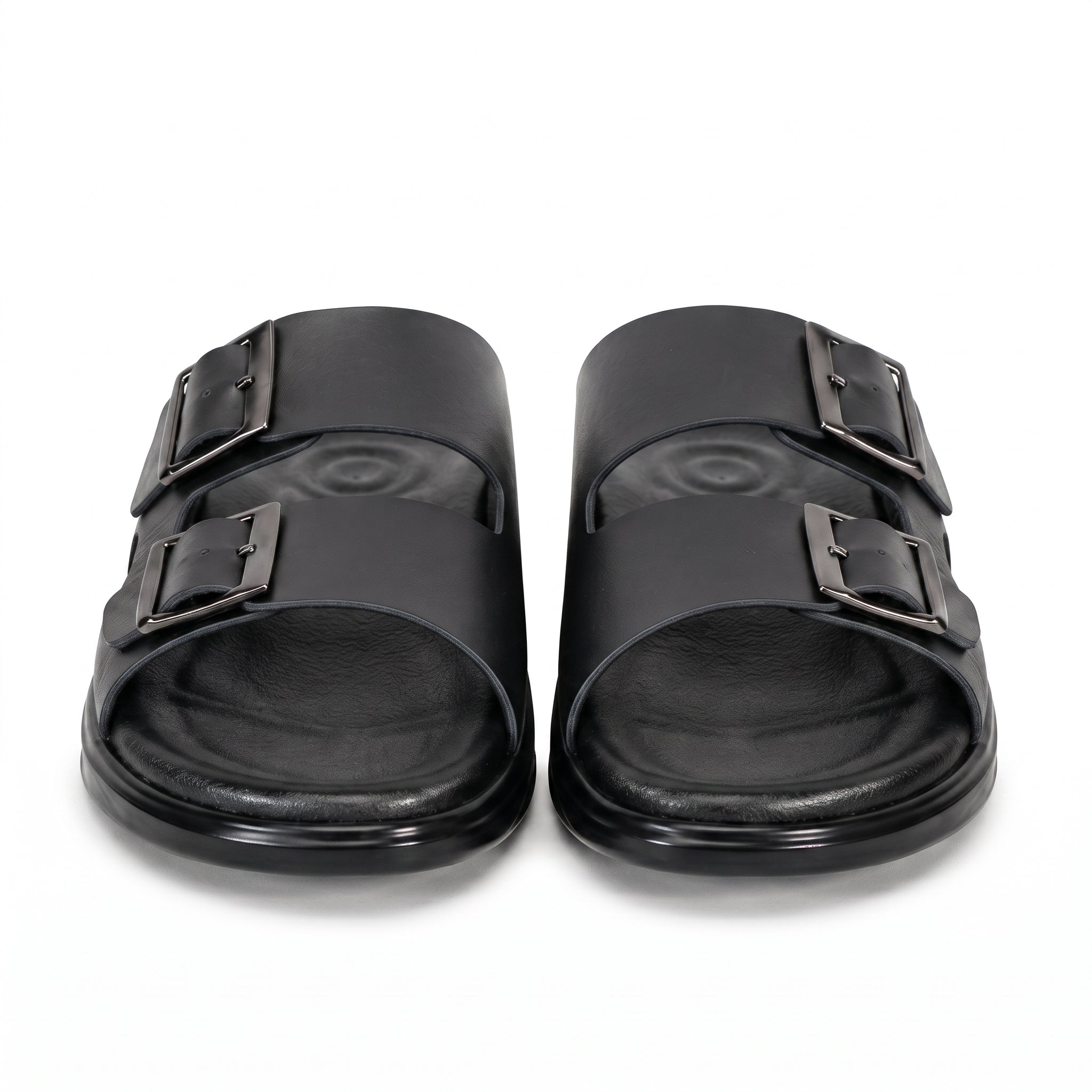 Sandale Double Boucle Confort Homme - Noir