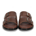 Sandale Double Boucle Confort Homme - Tabac