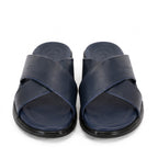 Sandales Croisées Confort Homme - Bleu