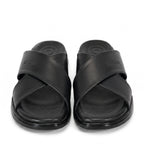 Sandales Croisées Confort Homme - Noir