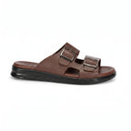 Sandale Double Boucle Confort Homme - Tabac
