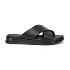 Sandales Croisées Confort Homme - Noir