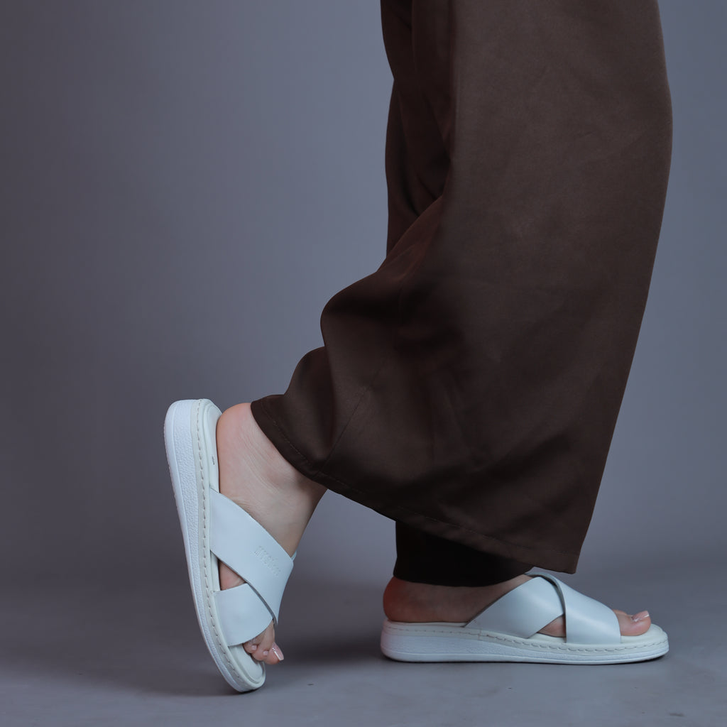 Sandale minimaliste Blanc