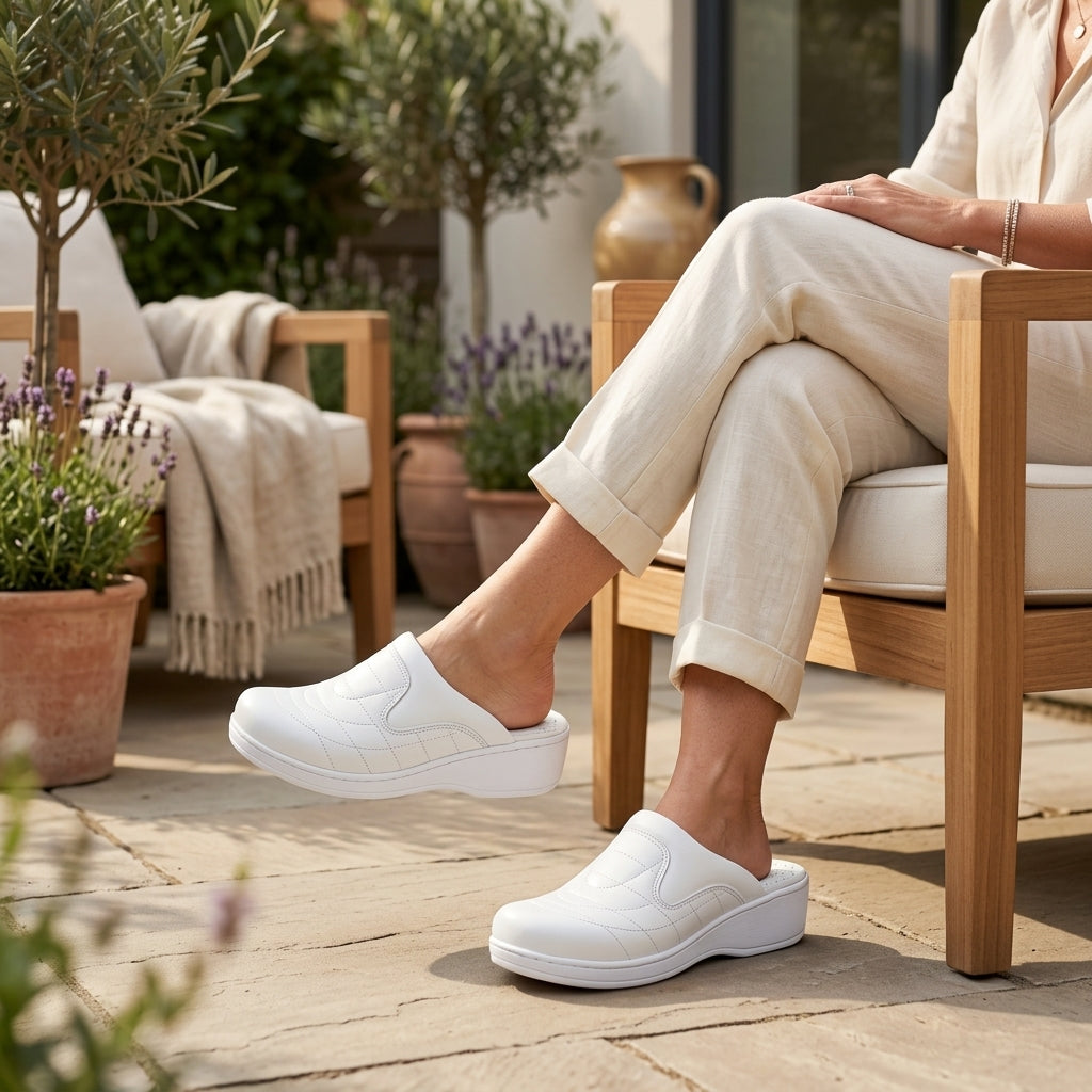 Sabots Femme SoftWalk – Blanc