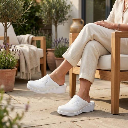 Sabots Femme SoftWalk – Blanc