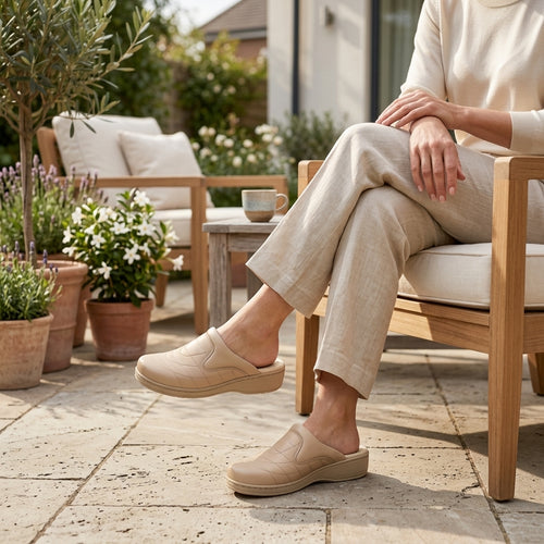 Sabots Femme SoftWalk – Beige